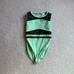 Dance Leotard, Strappy Backed, Mint Green, Adult Medium